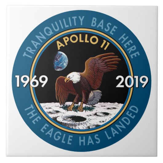 Apollo 11 50周年記念ミッション·パッチInsignia タイル (正面)