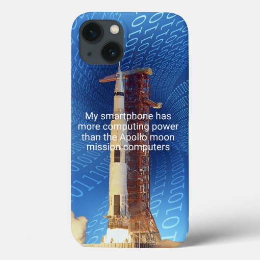 Apollo 11 Computing Power Case-Mate iPhoneケース iPhone 13ケース (裏面)