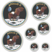 Apollo 11 Insigniaステッカー・パック シール (正面)
