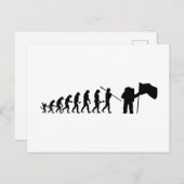 Apollo 11 Mondlandung Evolutionstheorie  ポストカード (正面/裏面)