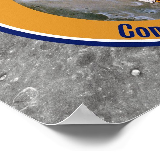 Apollo 12 Mission Patch Logo ポスター (角)