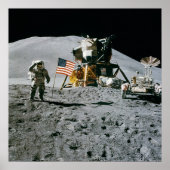 Apollo 15 Flag Rover LM Irwin ポスター (正面)