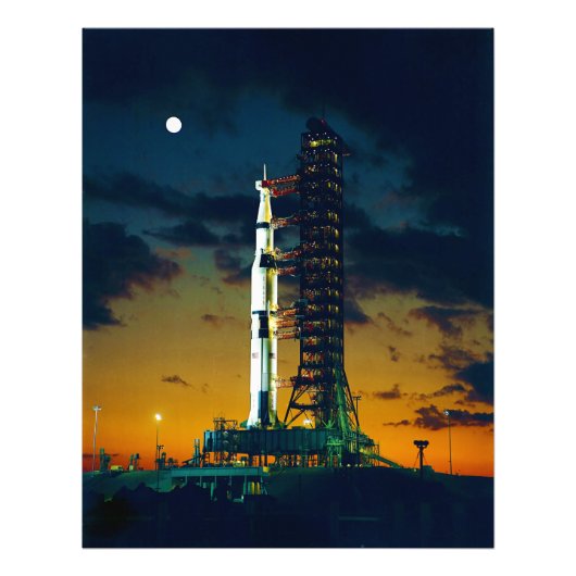 Apollo 4 Saturn V on Pad A Launch Complex 39 フォトプリント (正面)