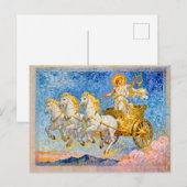 Apollo in Sun Chariot Holding a Golden Harp ポストカード (正面/裏面)