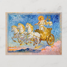 Apollo in Sun Chariot Holding a Golden Harp ポストカード