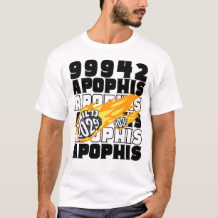 APOPHS小惑星99942 2029および2036 Tシャツ