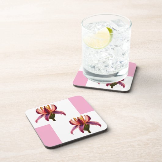 Aporta-copos de plástico  Flor コースター (右側)