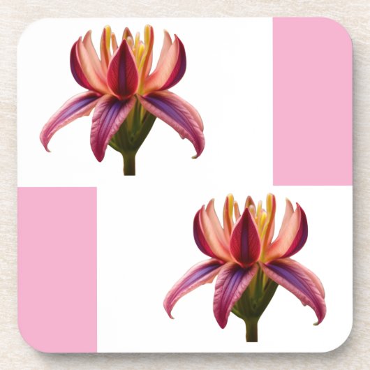 Aporta-copos de plástico  Flor コースター (正面)