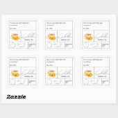 Apothecary Calendula Herbal Tea Label スクエアシール (シート)