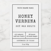 Apothecary Candle Business Rectangle製品ラベル フードラベル (シングルラベル)