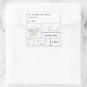 Apothecary Chamomile Bubble Bath Label スクエアシール (バッグ)