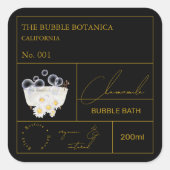 Apothecary Chamomile Bubble Bath Label スクエアシール (正面)