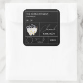 Apothecary Chamomile Bubble Bath Label スクエアシール (バッグ)