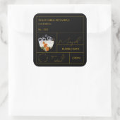 Apothecary Marigold Bubble Bath Label スクエアシール (バッグ)