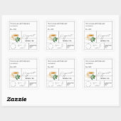 Apothecary Peppermint Herbal Tea Label スクエアシール (シート)