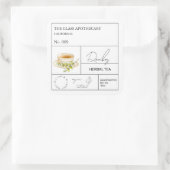 Apothecary Rooibos Herbal Tea  Label スクエアシール (バッグ)