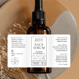 Apothecary Style 1 OZ Cosmetic Bottle Label ラベル