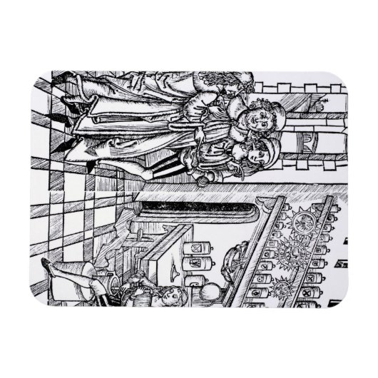 Apothecary's shop, from 'Das Buch der Cirugia' pub マグネット (横)