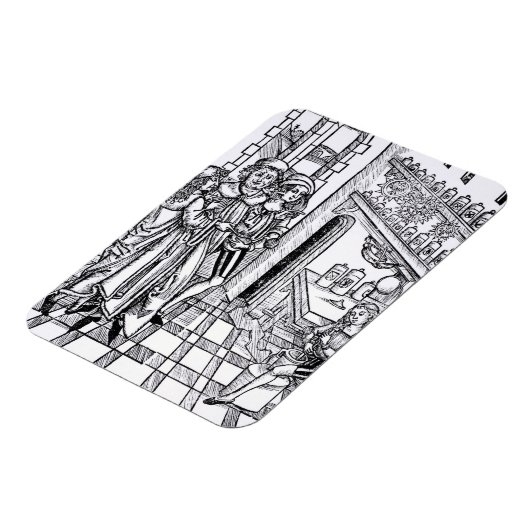 Apothecary's shop, from 'Das Buch der Cirugia' pub マグネット (左側)