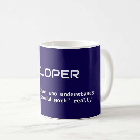 App Developer Job Definition – Funny Mug コーヒーマグカップ (正面右)