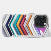 "App Stack: モバイルアプリのアートが描かれたiPhoneケース" iPhoneケース (裏面横)