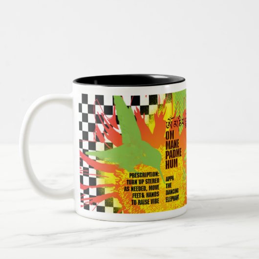 APPA:: 音楽は薬のマグです ツートーンマグカップ (左)