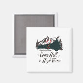 Appalachia Strong Come Hell Or High Water Mountain マグネット (正面/裏面)