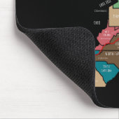 Appalachian Trail Hiking Map  マウスパッド (コーナー)