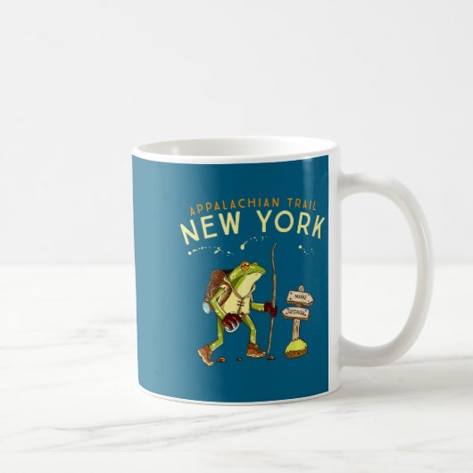 Appalachian Trail New York Hiking Frog _1  コーヒーマグカップ (右)