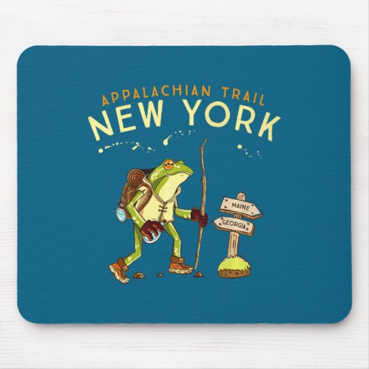 Appalachian Trail New York Hiking Frog _1  マウスパッド (正面)