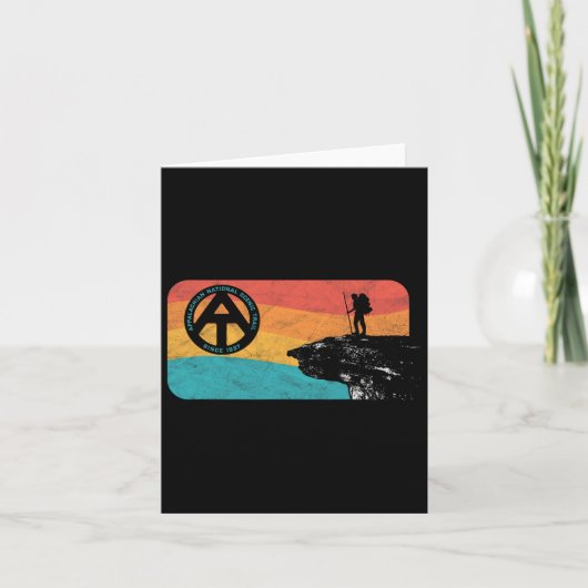 Appalachian Trail Retro Mcafee's Knob Hiking  カード (正面)