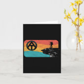 Appalachian Trail Retro Mcafee's Knob Hiking  カード (黄色い花)