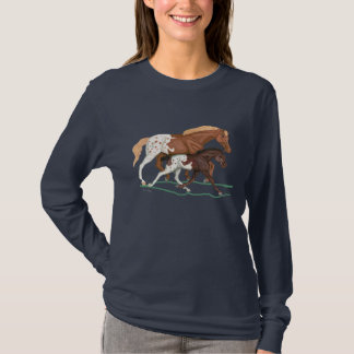 Appaloosaのロバおよび子馬のTシャツ Tシャツ