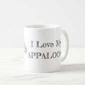 appaloosaの馬のマグ コーヒーマグカップ (正面右)