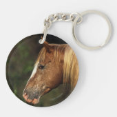 Appaloosaの馬のHeadshot 1 キーホルダー (裏面)