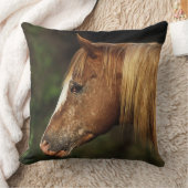 Appaloosaの馬のHeadshot 1 クッション (ブランケット)