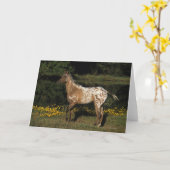 Appaloosaのhorse待機湖 カード (黄色い花)