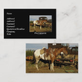 Appaloosaビジやる気を起こさせるネスカード 名刺 (正面/裏面)