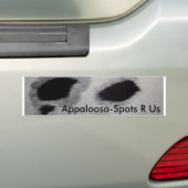 Appaloosa点R私達 バンパーステッカー (車上)