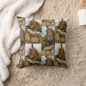 Appaloosa馬、写真コラージュ投げクッション。 クッション (ブランケット)