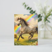 Appaloosa Horse and a pot of Gold ポストカード (スタンド正面)