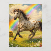 Appaloosa Horse and a pot of Gold ポストカード (正面)