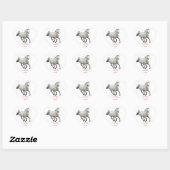 Appaloosa Horse Loveカスタマイズ可能 ハートシール (シート)