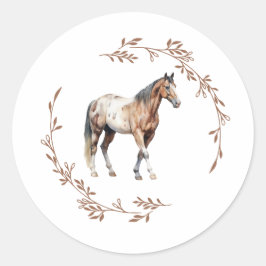 Appaloosa Horse Sticker ラウンドシール