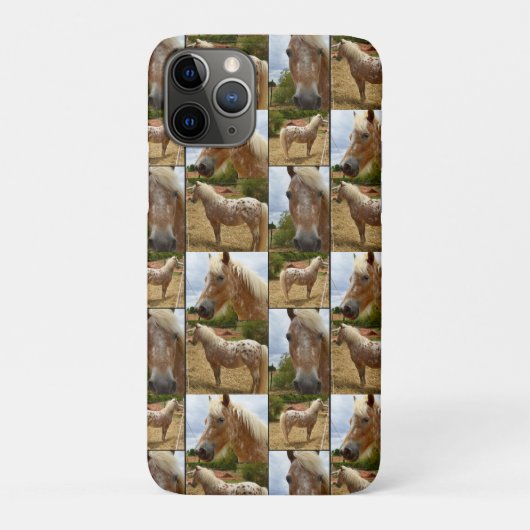 Appaloosa Horses写真コラージュ、 Case-Mate iPhoneケース (裏)