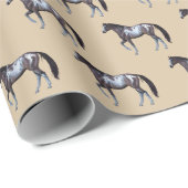 Appaloosa Stute | Westernpferd | laufend - ラッピングペーパー (ロールコーナー)
