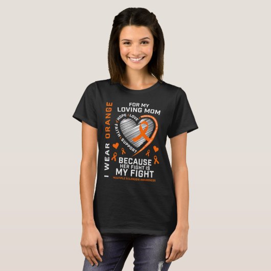 Apparel Mother Mom Multiple Sclerosis Awareness Tシャツ (正面フル)