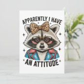 Apparently I Have An Attitude Raccoon Leopard Fun 招待状 (スタンド正面)