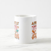 Apparently I Have an Attitude Retro Groovy  コーヒーマグカップ (中央)