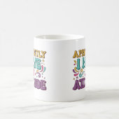 Apparently I Have an Attitude Retro Groovy  コーヒーマグカップ (中央)